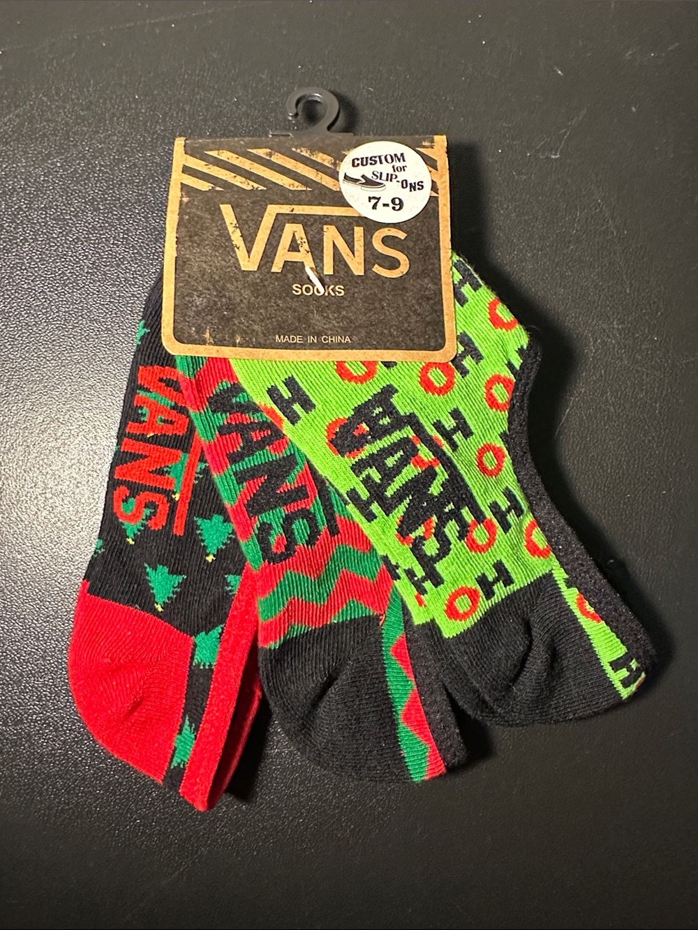 Vans Christmas No Show Socks